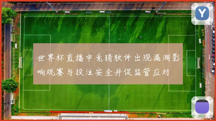 世界杯直播中竞猜软件出现漏洞影响观赛与投注安全并促监管应对